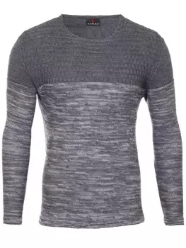 Пуловер RESLAD Strickpullover Feinstrick, антрацит