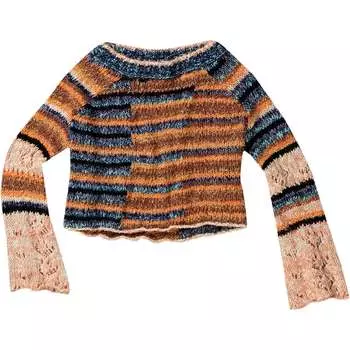 Пуловер с бабочкой Free People, синий