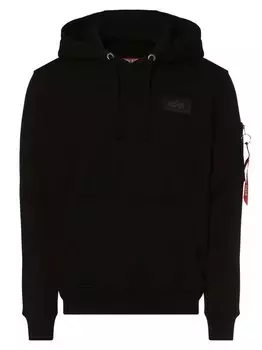 Пуловер с капюшоном Alpha Industries, черный