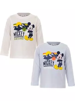 Пуловер с капюшоном COFI 1453 Mickey Mouse Baby Longsleeve 100% Bio Baumwolle niedliches Design, синий
