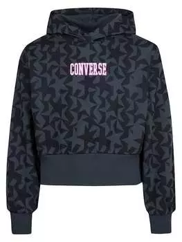 Пуловер с капюшоном Converse, черный