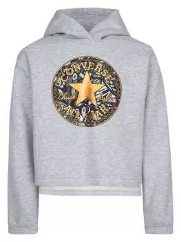 Пуловер с капюшоном Converse, серый