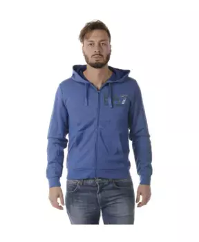 Пуловер с капюшоном Emporio Armani Ea7, синий