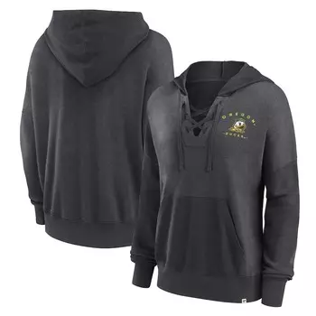 Пуловер с капюшоном Fanatics Branded Oregon Ducks, угольный