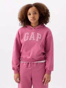 Пуловер с капюшоном GAP, розовый