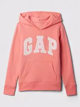 Пуловер с капюшоном GAP, розовый