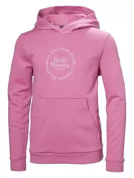 Пуловер с капюшоном Helly Hansen, розовый
