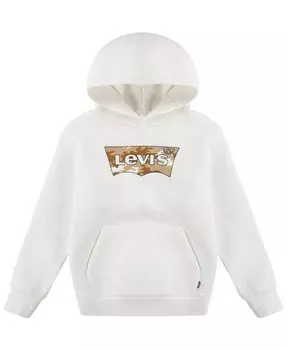 Пуловер с капюшоном и рисунком Levi's, белый