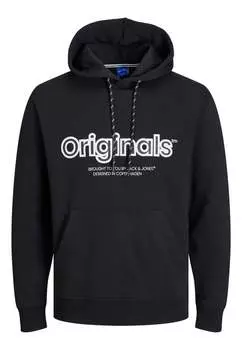 Пуловер с капюшоном Jack & Jones, черный