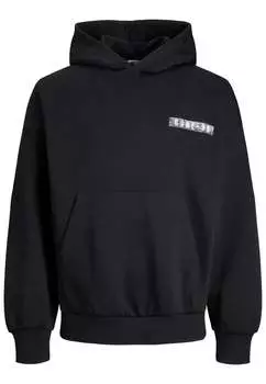 Пуловер с капюшоном Jack & Jones, черный