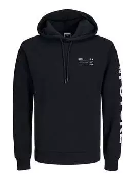 Пуловер с капюшоном Jack & Jones, черный