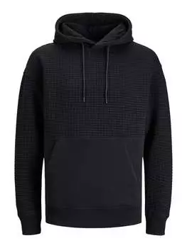 Пуловер с капюшоном Jack & Jones, черный