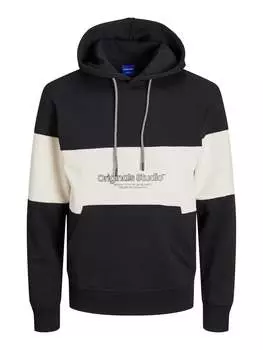 Пуловер с капюшоном Jack & Jones, черный