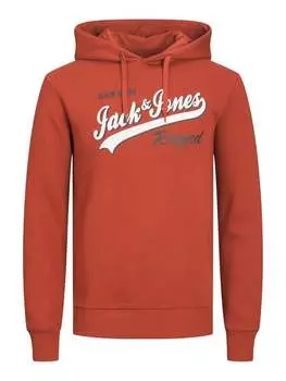 Пуловер с капюшоном Jack & Jones, красный