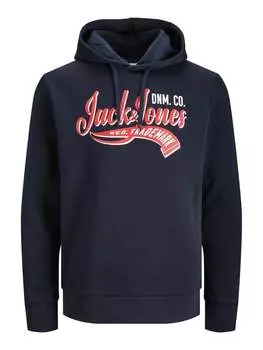 Пуловер с капюшоном Jack & Jones, синий