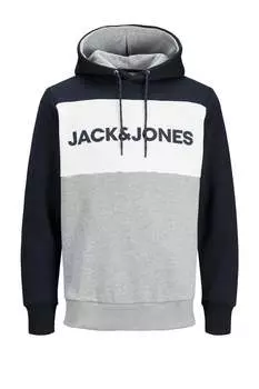 Пуловер с капюшоном Jack & Jones, синий