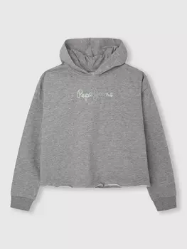 Пуловер с капюшоном Pepe Jeans, серый