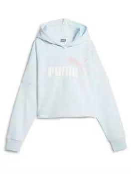 Пуловер с капюшоном Puma, светло-синий