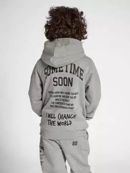 Пуловер с капюшоном Sometime Soon Hoodie Stsdimas Kinder, цвет LIGHT GREY MELANGE