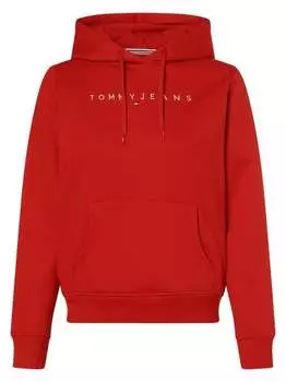 Пуловер с капюшоном Tommy Jeans, красный
