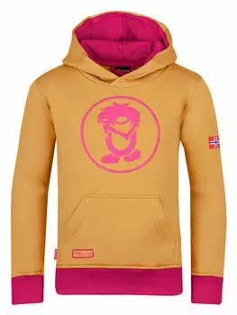 Пуловер с капюшоном Trollkids, цвет senf