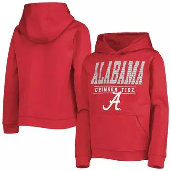 Пуловер с капюшоном Youth Crimson Alabama Crimson Tide Fast Outerstuff