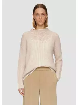 Пуловер s.Oliver BLACK LABEL Strickpullover langarm, коричневый