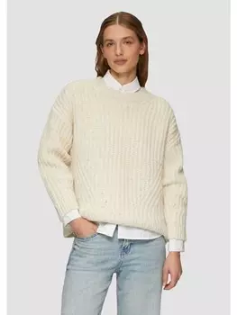 Пуловер s.Oliver Strickpullover langarm, бежевый