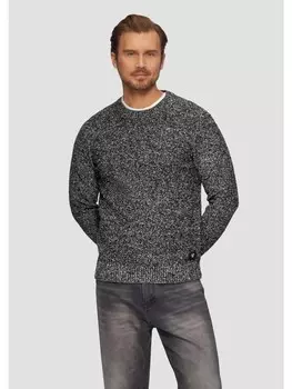 Пуловер s.Oliver Strickpullover langarm, черный