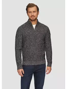 Пуловер s.Oliver Strickpullover langarm, черный