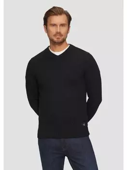 Пуловер s.Oliver Strickpullover langarm, черный