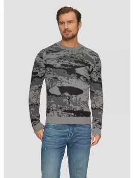 Пуловер s.Oliver Strickpullover langarm, черный