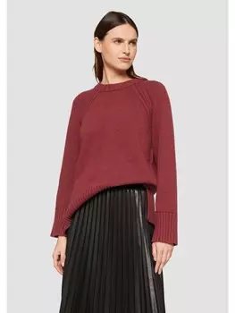 Пуловер s.Oliver Strickpullover langarm, красный
