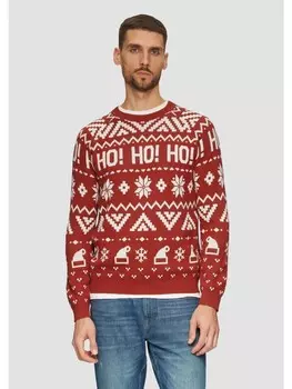 Пуловер s.Oliver Strickpullover langarm, красный