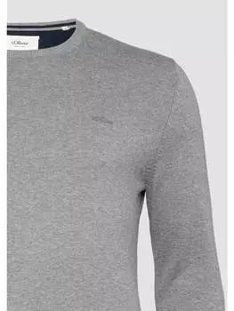 Пуловер s.Oliver Strickpullover langarm, серый