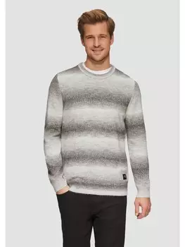 Пуловер s.Oliver Strickpullover langarm, серый