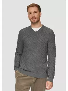 Пуловер s.Oliver Strickpullover langarm, серый