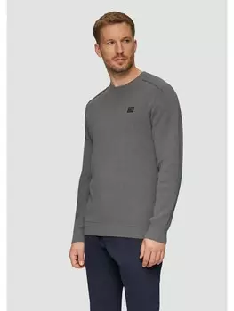 Пуловер s.Oliver Strickpullover langarm, серый