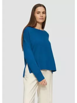 Пуловер s.Oliver Strickpullover langarm, синий