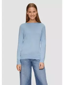 Пуловер s.Oliver Strickpullover langarm, синий