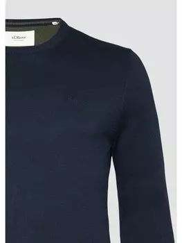 Пуловер s.Oliver Strickpullover langarm, синий
