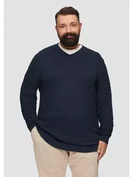 Пуловер s.Oliver Strickpullover langarm, синий