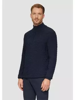 Пуловер s.Oliver Strickpullover langarm, синий