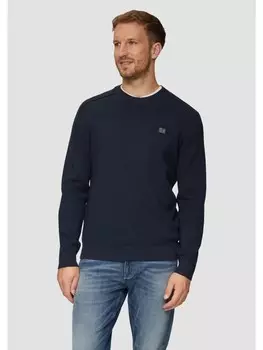 Пуловер s.Oliver Strickpullover langarm, синий