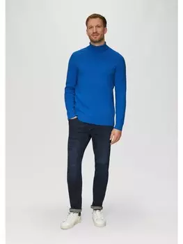 Пуловер s.Oliver Strickpullover langarm, синий