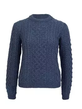 Пуловер SCHIETWETTER Pullover Zopfmuster Stella, антрацит