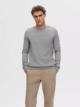 Пуловер SELECTED HOMME Pullover, серый