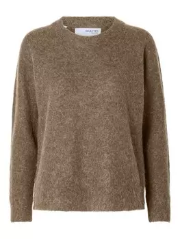 Пуловер Selected Pullover, цвет Sepia Tint