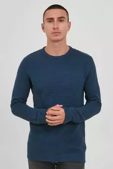 Пуловер !SOLID Strick, синий