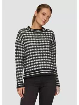 Пуловер sOliver BLACK LABEL Strick langarm, черный